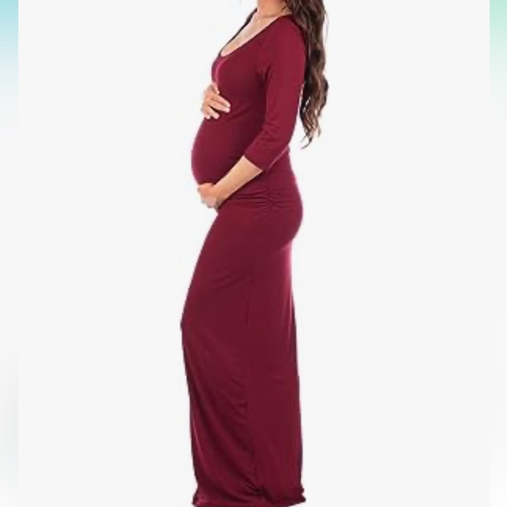 Full Length Maternity Dress